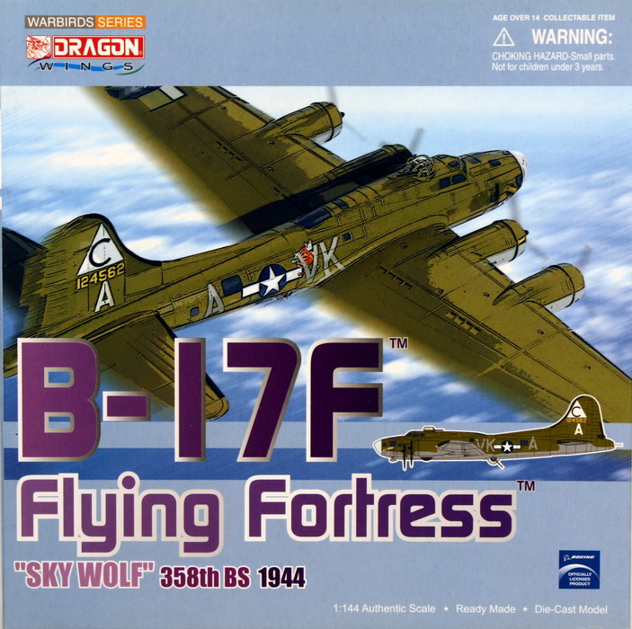 Modeling aircraft Boing B-17 F Flying Fortress, Sky Wolf, ref. 51006, 1/144, Dragon Warbirds