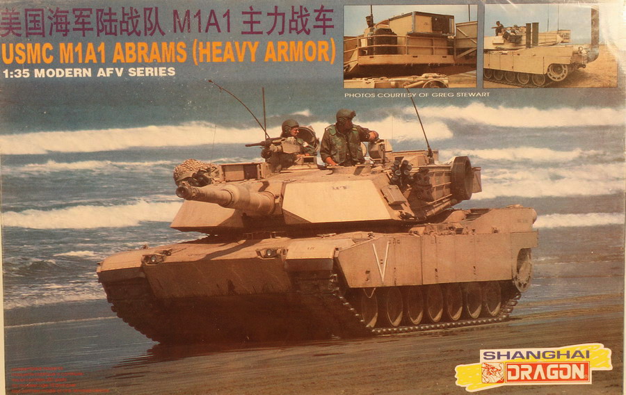 Modeling tank M1A1 Abrams (heavy armor), ref. 3531, 1/35, Dragón