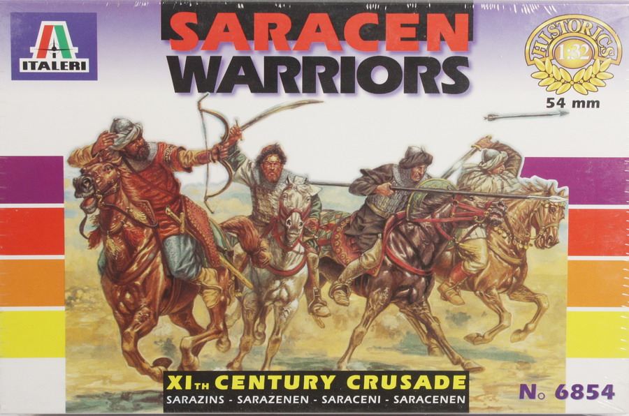 Modeling figures Saracen, warriors, ref. 6854, 1/32, Italeri