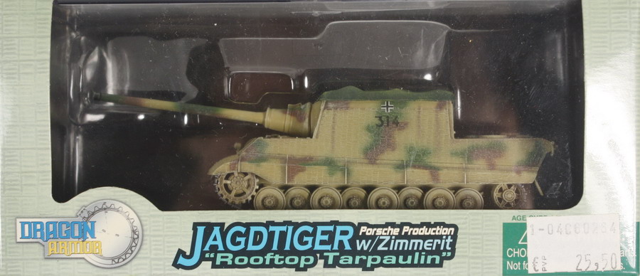Modeling tank destroyer Jagdtiger Porsche production, zimmerit, ref. 60264, 1/72, Dragón Armor