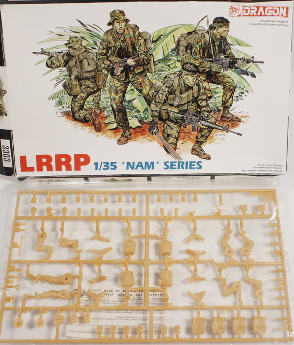 Modeling figures, USA Vietnam, LRRP, ref. 3303, 1/35, Dragón, incomplete box