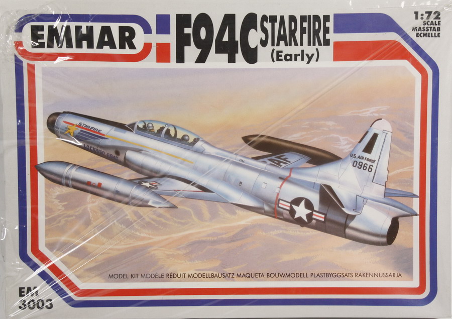 Modeling aircraft F-94 C, Starfire – early, ref. 3003, 1/72, Emhar