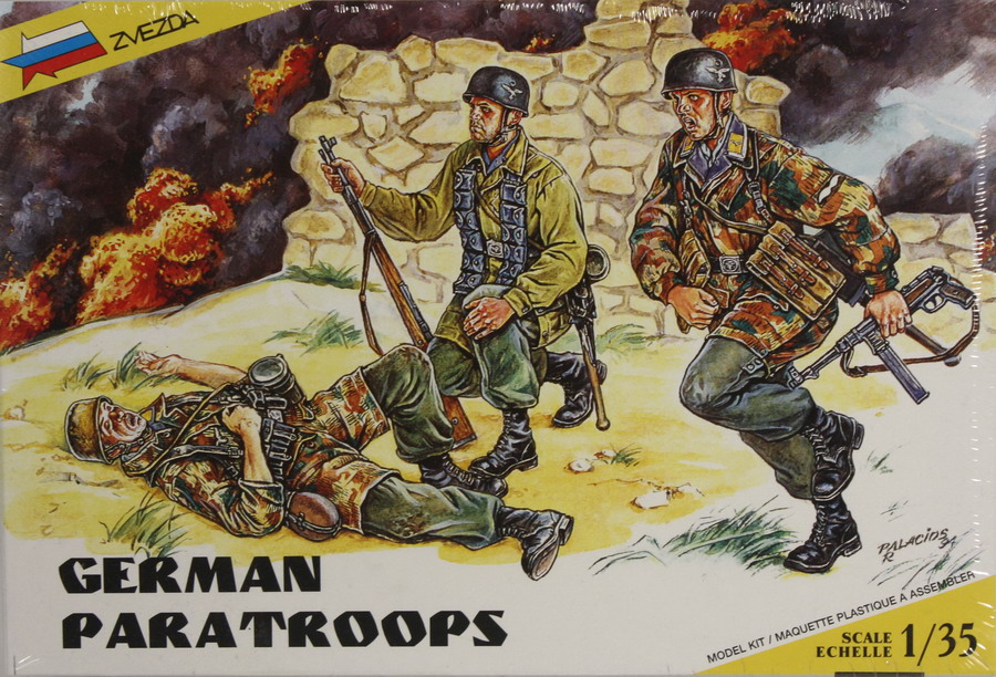 Modeling tank German paratroops, , ref. 3514, 1/35, Zvezda
