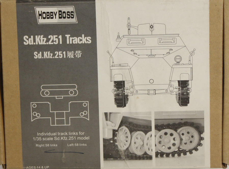 Modeling accesories tracks Sdkfz 251, late, ref. 81005, 1,35, Hobby Boss