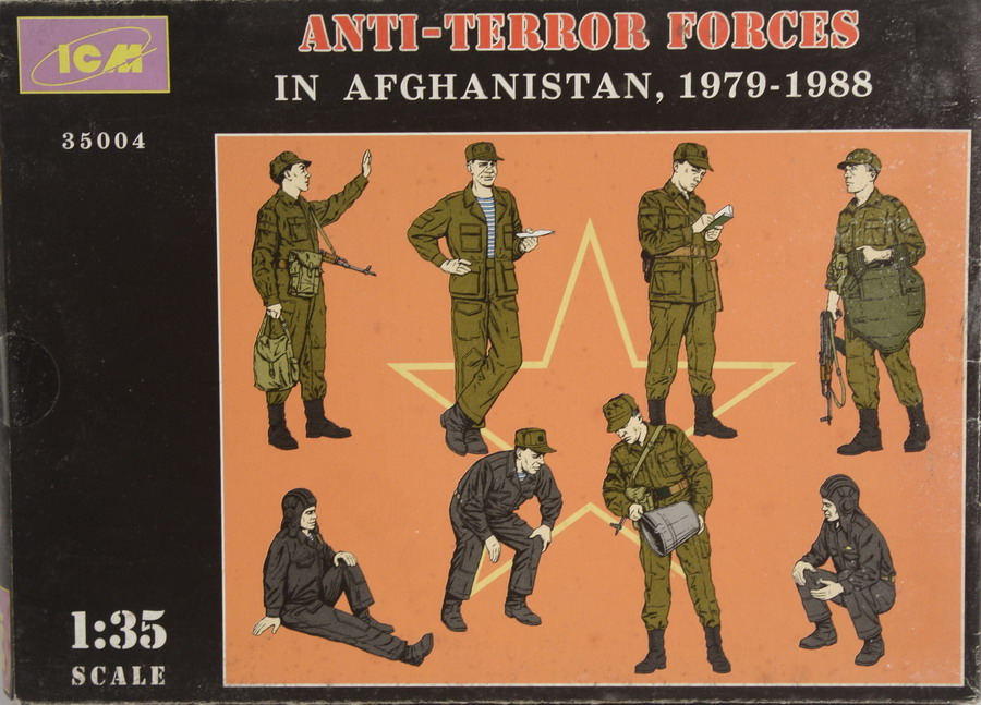 Modeling figures soviet anti terror forces, Afghanistan, 1979-1988, ref. 35004, 1/35, ICM