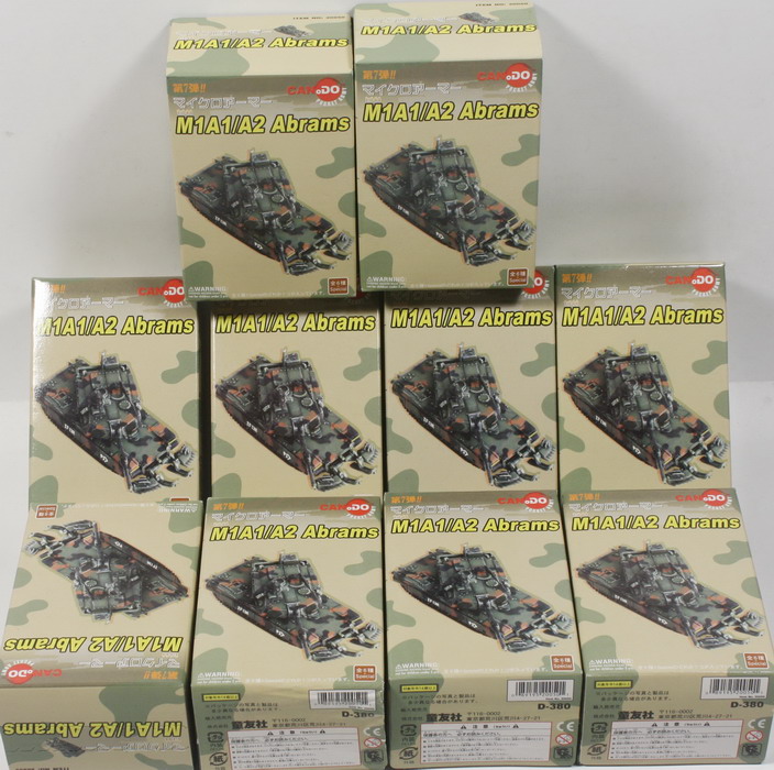 Modeling tank M1A1/A2, Abrams, ref. D-380, 1/144, Dragón Can.do, lot 30 units