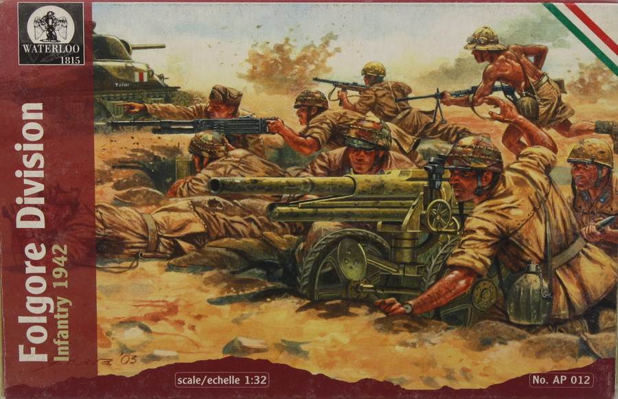 Modeling figures Folgore Division, infantry, 1942, ref. AP 012, 1/32, Waterloo