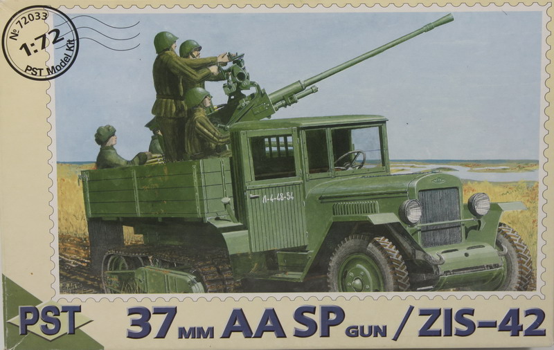 Modeling truck, ZIS-42, 37 mm AA SP gun, ref. 72033, 1/72, PST