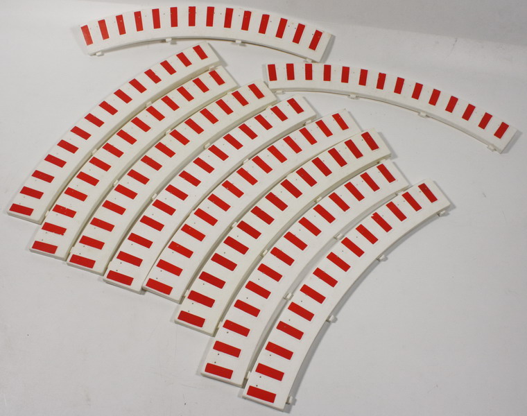 Scalextric – Slot – Tecni Toys, bordes exteriores, para curvas standar tipo piano, 10 unidades