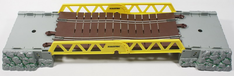 Scalextric – Slot – Tecni Toys, puente con cambio de rasante – articulado,