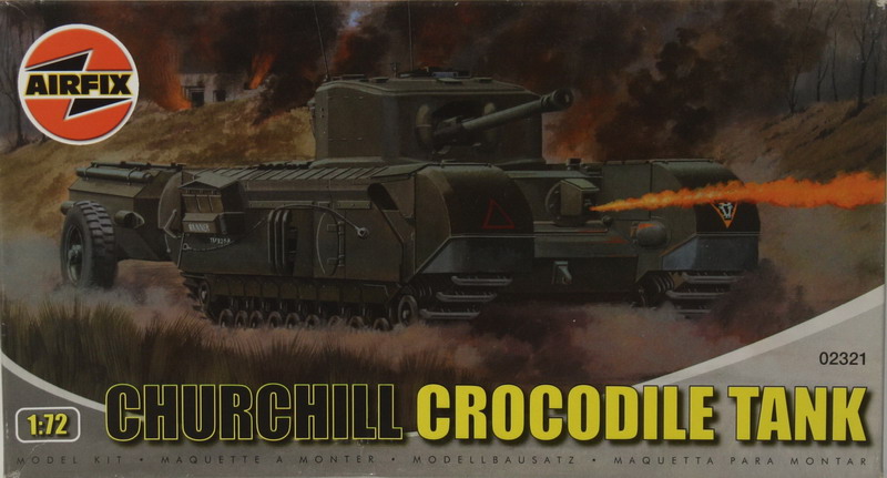 Modeling tank Churchill Crocodile, ref. 02321, 1-72, Airfix