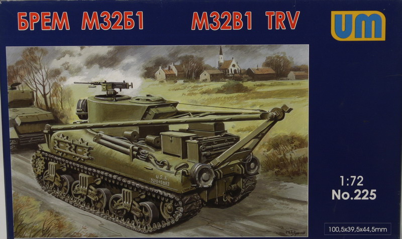 Modeling tank recovery vehicle Sherman M32B1 TRV, ref. 225, 1/72, UM