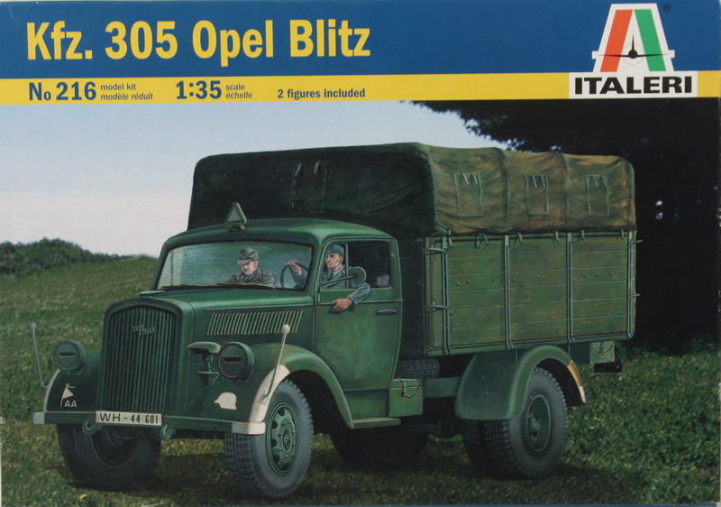 Modeling truck Opel Blitz, Kfz. 305, ref.216, 1/35, Italeri