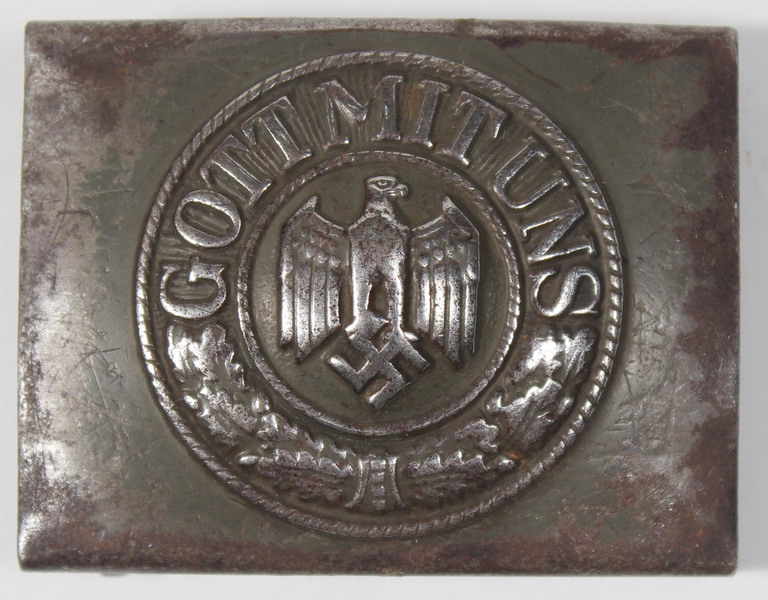 Buckle, iron, from the army Heer, original German World War II