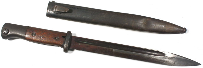 Bayonet Máuser K98K, mod. 1884/98, original German 2 World War.