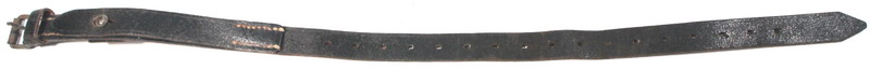 Black leather strap, for equipment,German original, Second World War