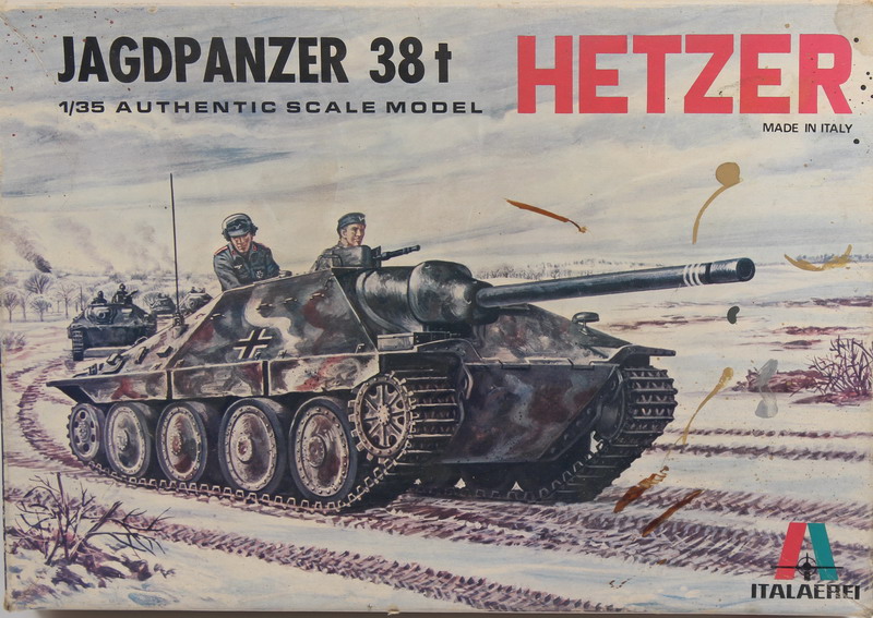 Modeling tank destroyer Hetzer, Jagdpanzer 38 T, ref. 209, 1/35, Italeri – Italaerei