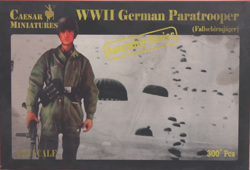 Modeling figures German paratrooper Fallschirmjäger, ref. 7712, 1/72, Caesar Miniatures