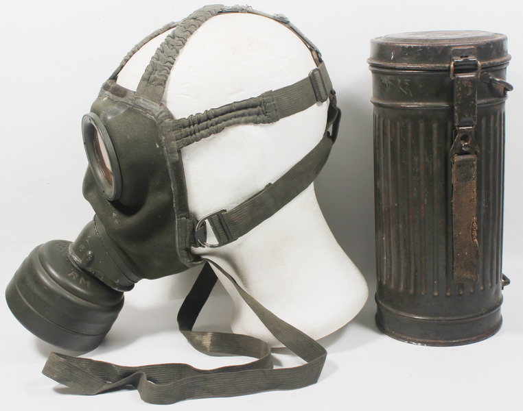 Gas mask Bannister mod. 38 & Gasmaske mod. 30, 0riginal german World War Two