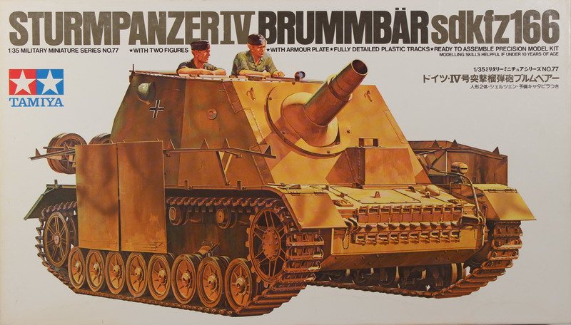 Modeling Sturmpanzer IV, Brummbar, Sdkfz 166, ref., 35077, 1/35, Tamiya