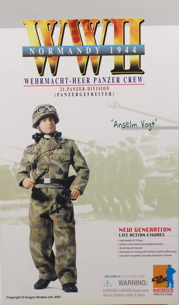 Action figure 1/6, Dragón, Anselm Vogt, Normandy 1944, 21 Panzer Division, Panzergefreiter, ref. 70585