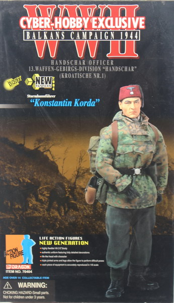 Action figure 1/6, Dragón, Konstantin Korda, Balkans Campaign 1944, Handschar, Kroastische nº 1, ref. 70404