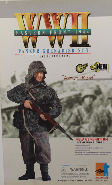Action figure 1/6, Dragón, Artur Hecht, Eastern Front 1944, Panzer Grenadier, Scharführer, ref. 70385