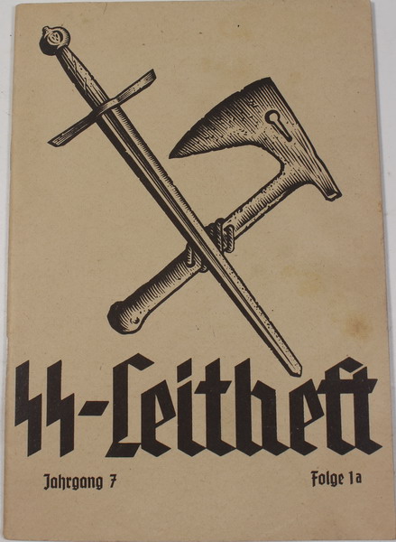 SS advertising brochure, SS-Leitheft Kriegsausgabe, original German World War II Advertising
