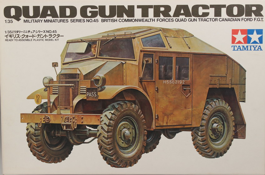 Modeling vehicle Quad gun tractor, ref. 35045, 1/35, Tamiya